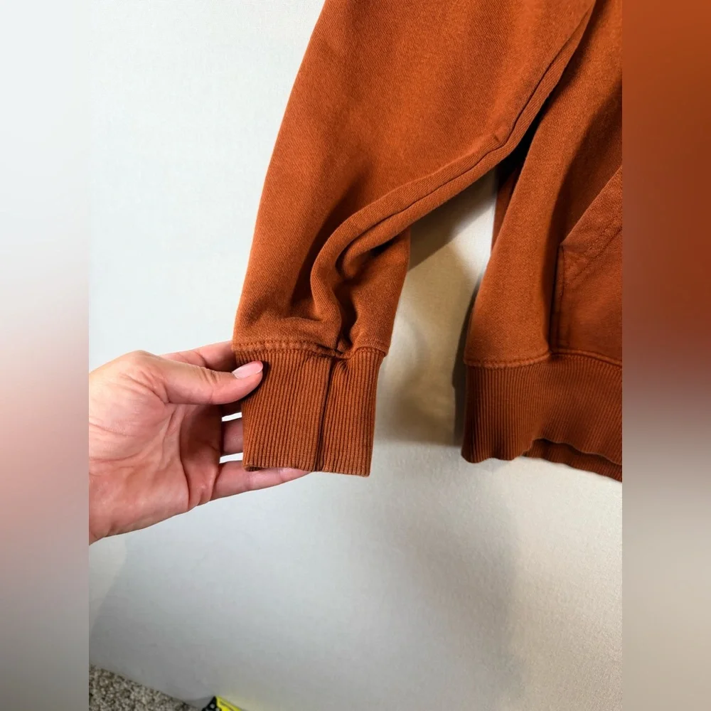 The North Face Hoodie Men’s Small Brown Pullover Graphic Logo Sweatshirt